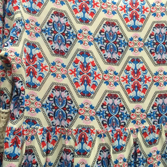 Entro Flowy Floral Print Top, Small - Picture 5 of 5